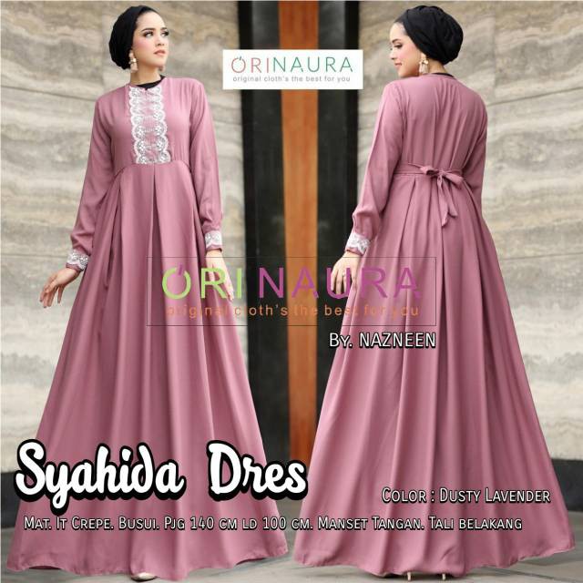 Fashion Wanita Gamis syahida dress Orinaura
