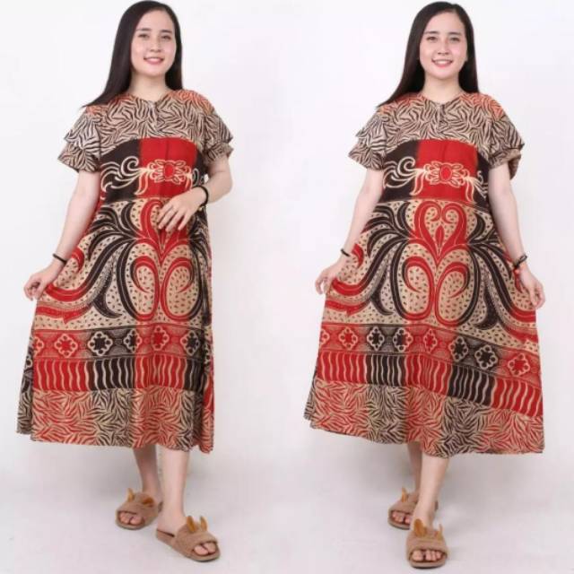 Daster payung  Etnik batik  rayon baju  santai Shopee Indonesia