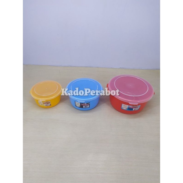 toples basi+tutup casserolel - tempat makanan tutup - toples plastik