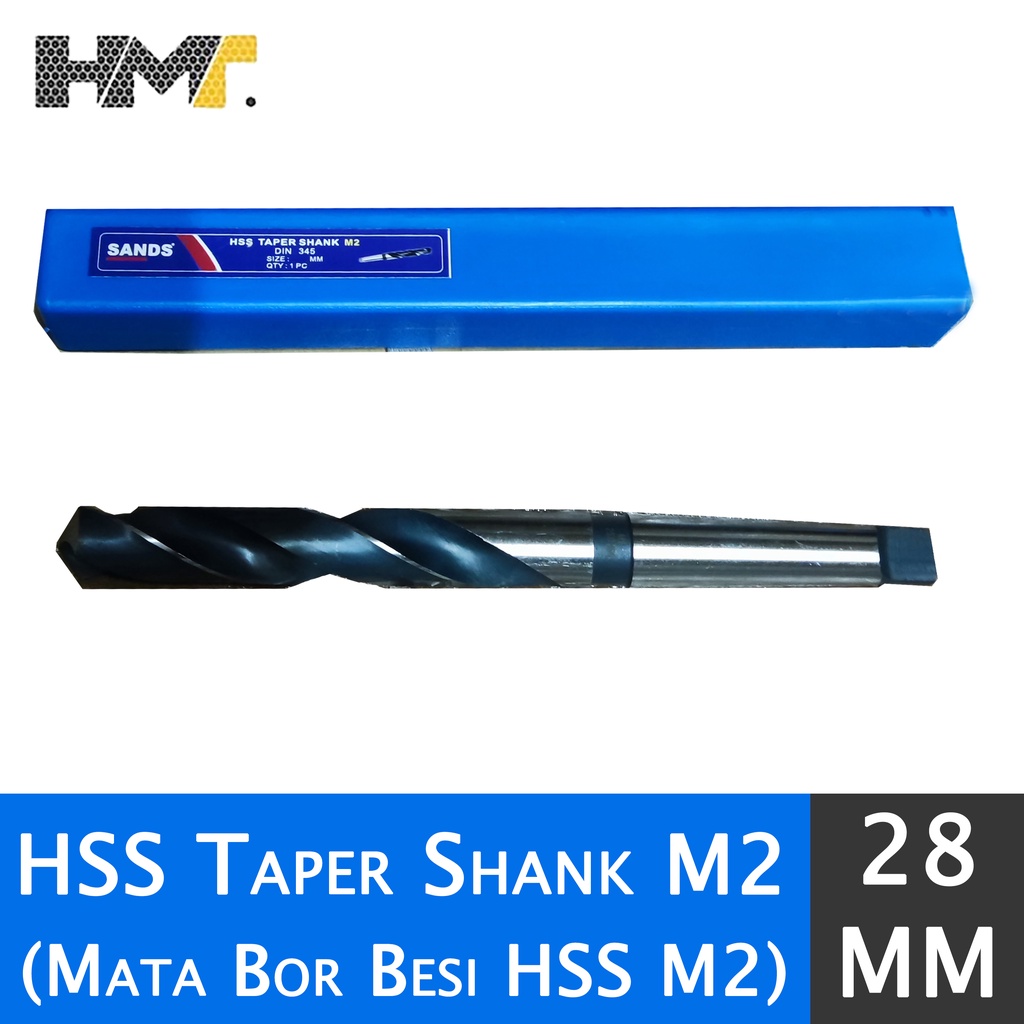 SANDS HSS Taper Shank M2 28mm / Mata Bor Besi HSS M2 28 mm