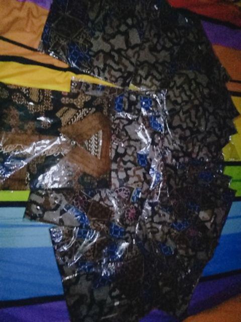 Bswart Batik Hrb026 Kenongo Hem Pendek Padi Pekalongan M L Xl Batik Pria Murah Modern Grosir