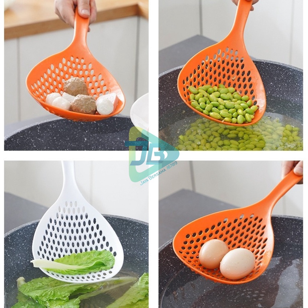 RT99 Cooking Colander /Sendok Sekop Serok Saringan Sup Mie Tirisan Rebusan Sayuran Makanan Peralatan Masak Dapur JB5520