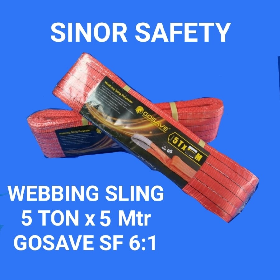 Webbing SLING 5 Ton x 5 Meter Tali Pengangkat Barang
