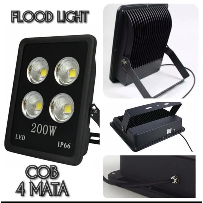 Lampu Sorot Tembak LED 200 Watt 200W Mata COB