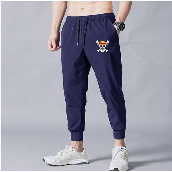 JOSJOLI_STORE/Celana Jogger Luffy Dan Zorro/Celana Panjang Pria Dewasa/L XL