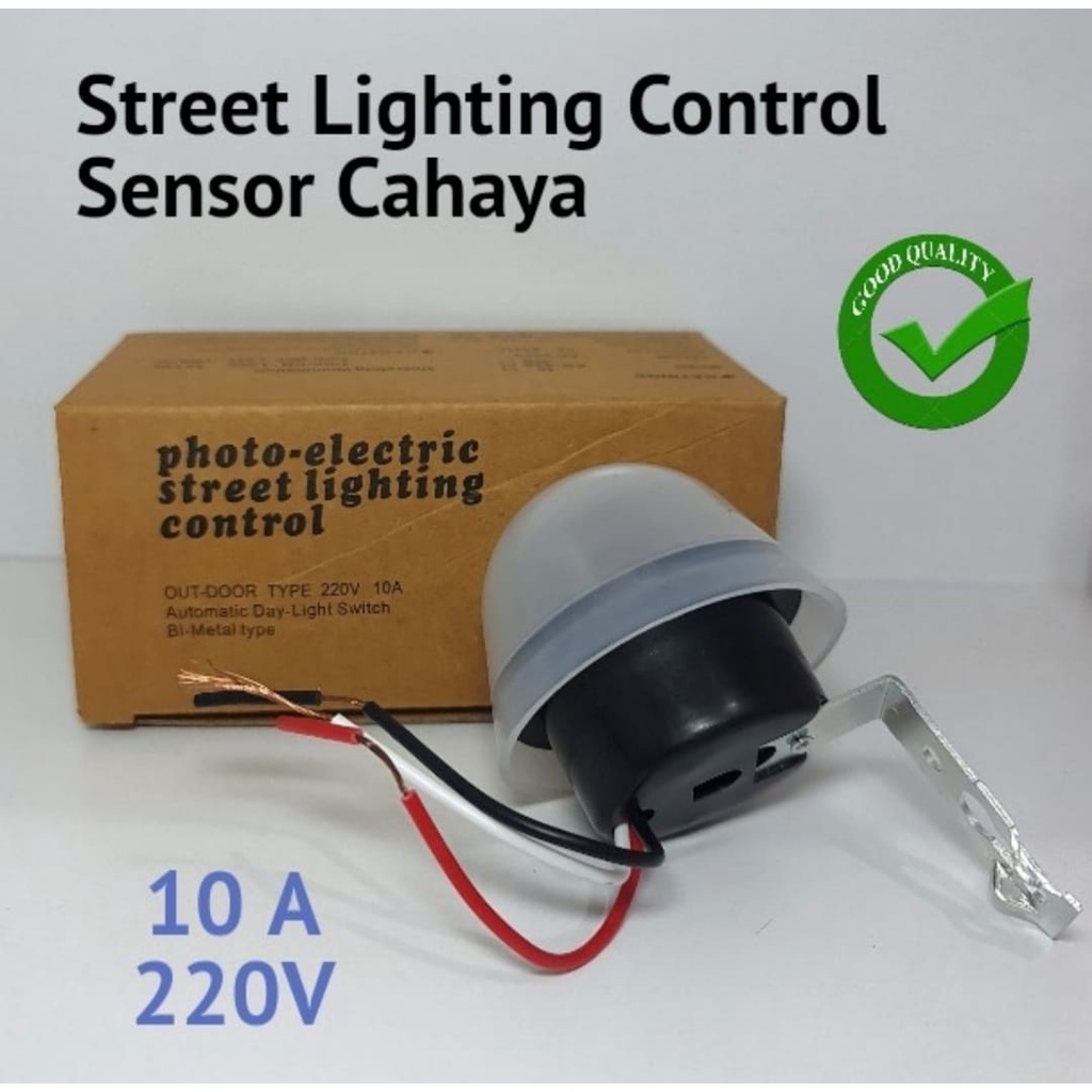 Saklar Sensor Cahaya Lampu Jalan Otomatis Waterproof AS-10 AC-220V