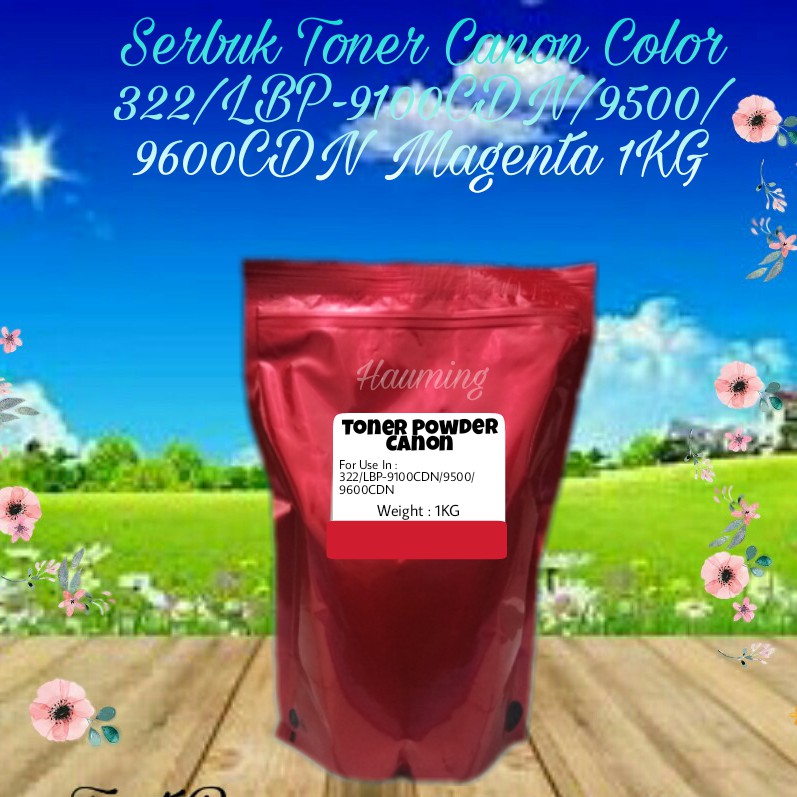 Serbuk Toner Canon EP 322 LBP-9100CDN 9500CDN 9600CDN 9100 9500 9600 LBP9100 LBP9500 Magenta 1kg