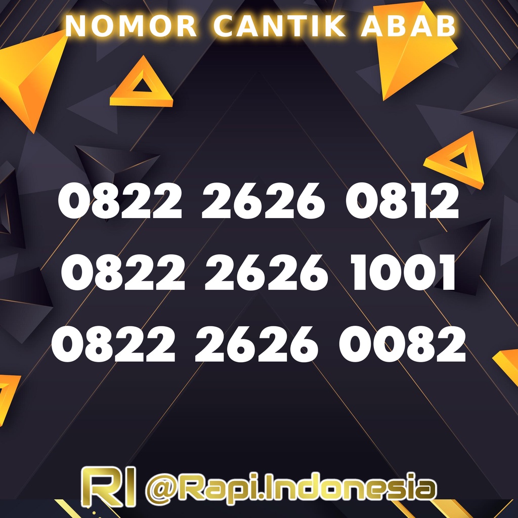 Perdana Nomor Cantik Telkomsel simPATI Loop 0822 1001 ABAB 2626 Dobel Operator 0812 Triple 222