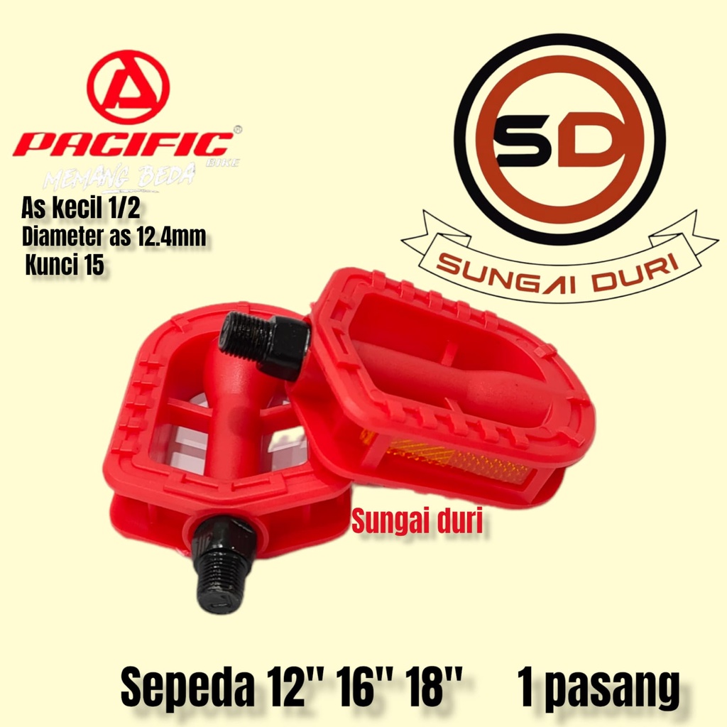 Pedal sepeda anak As kecil 12-18 inch pacific SP-F407
