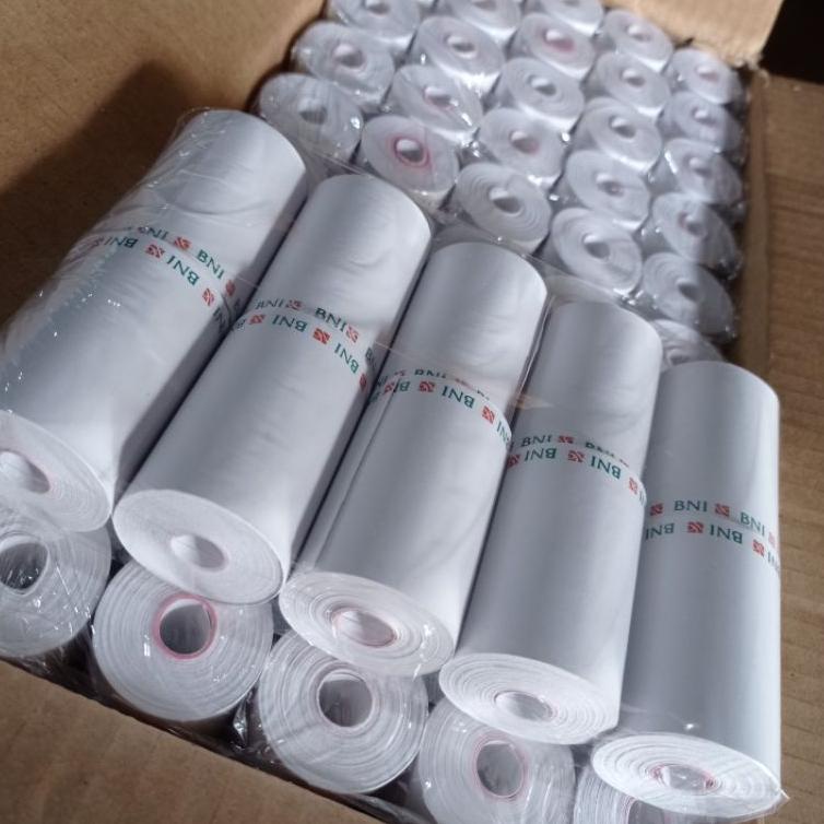

D#T READY!! KERTAS THERMAL Logo BNI 57 atau 58 Printer EDC Bluetoooth LINK, DLL Diskon spesial