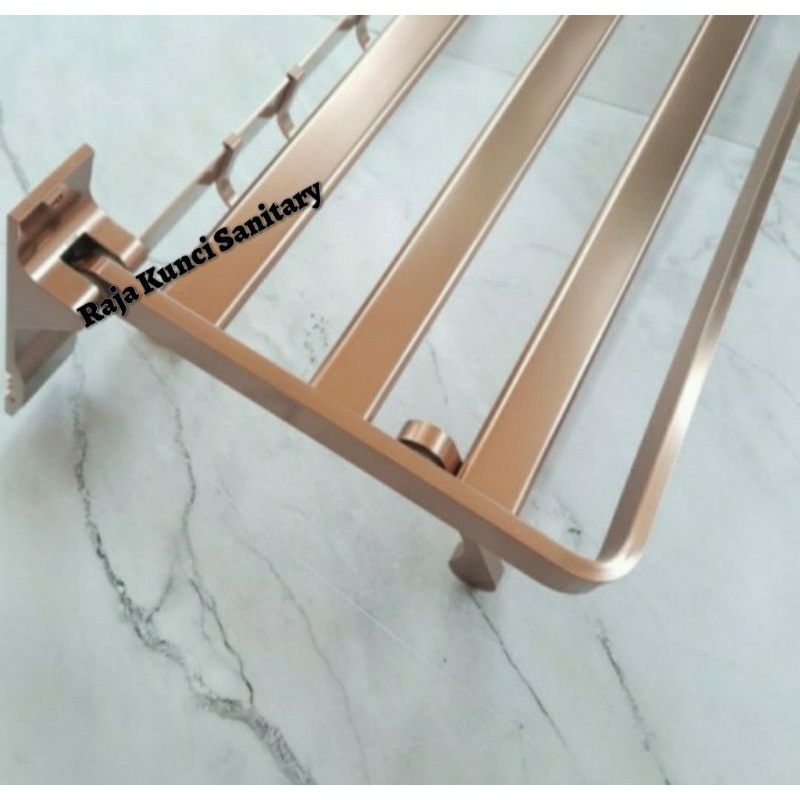 Gantungan Handuk Rose Gold/Gantungan Handuk Lipat Rose Gold/Antik/Rak Handuk Rose Gold