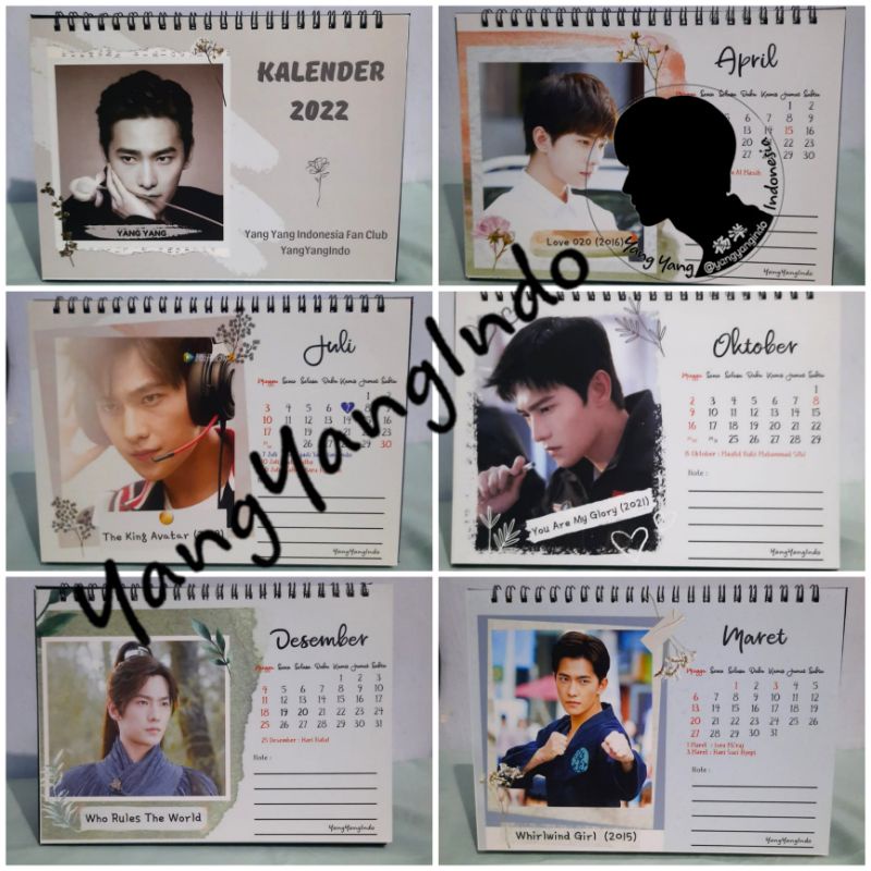 

Kalender meja Yang Yang 2022