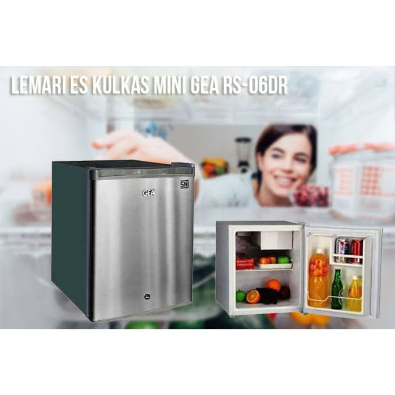 Kulkas Lemari Es Kecil / Kulkas Mini Portable Gea RS-06DR RS06DR