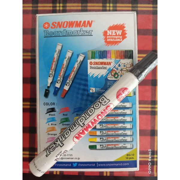 

spidol hitam snowman