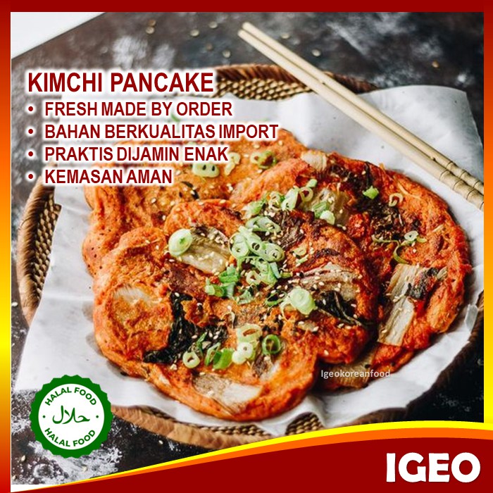 

Pancake Kimchi Kimchijeon 김치전 Korean Kimchi Makanan Korea Instan Halal Enak