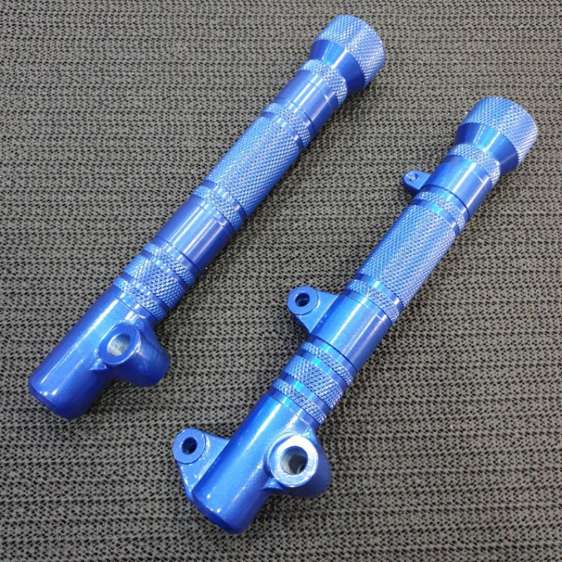 TABUNG SHOCK DEPAN COMBIZ MIO BIRU MODEL BUBUTAN CARTEL FRONT BOTTOM MIO COMBIZ