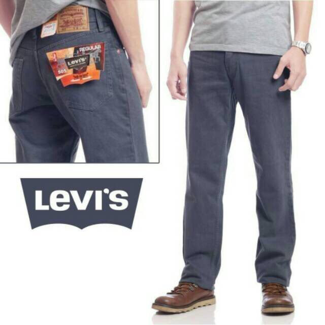 Celana jeans standart / jeans regular pria - basic Celana panjang 28-38