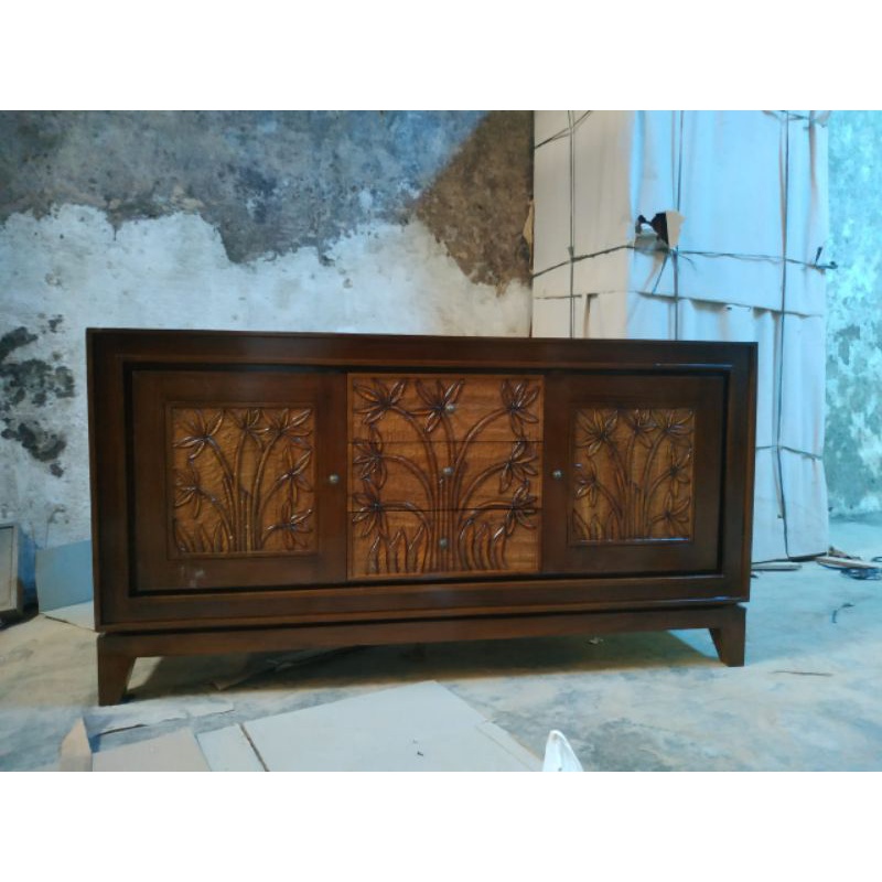 BUFET TV 150CM JATI JEPARA