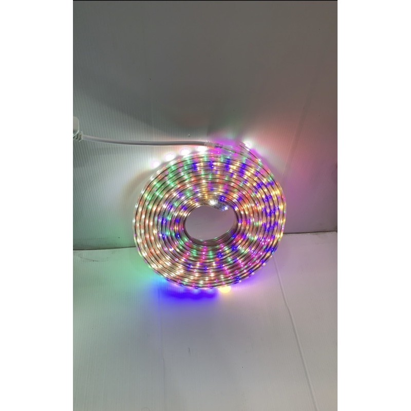 Lampu Selang RGB kotak Warna warni RGB Paket 8 Meter Set adaptor