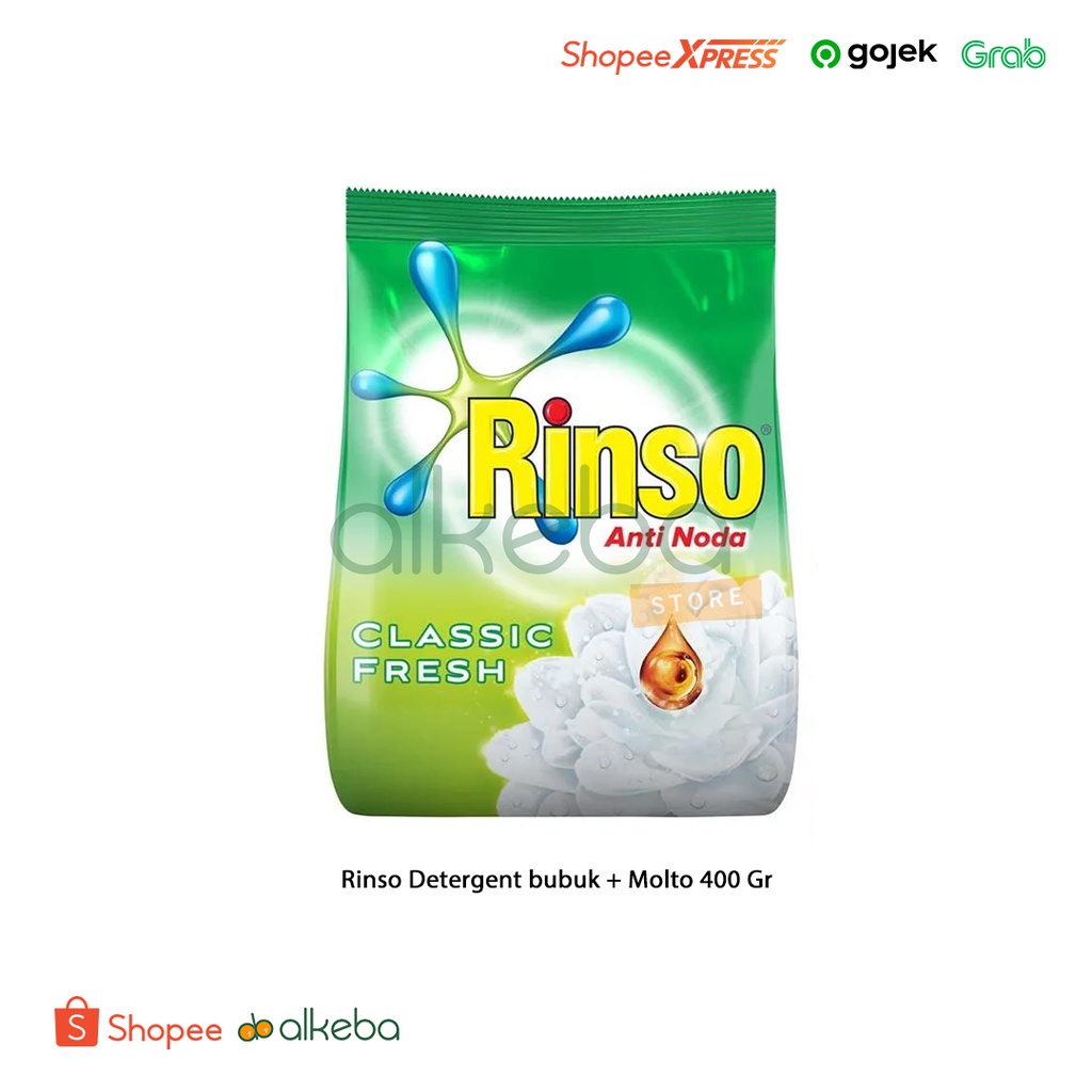 Rinso Detergent bubuk + Molto 400 Gr