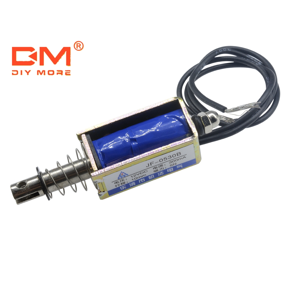 〖Factory Supplier/COD〗Solenoid Elektromagnet Tipe Tarik-Push-Type Dc 12v 300ma 5n/10mm