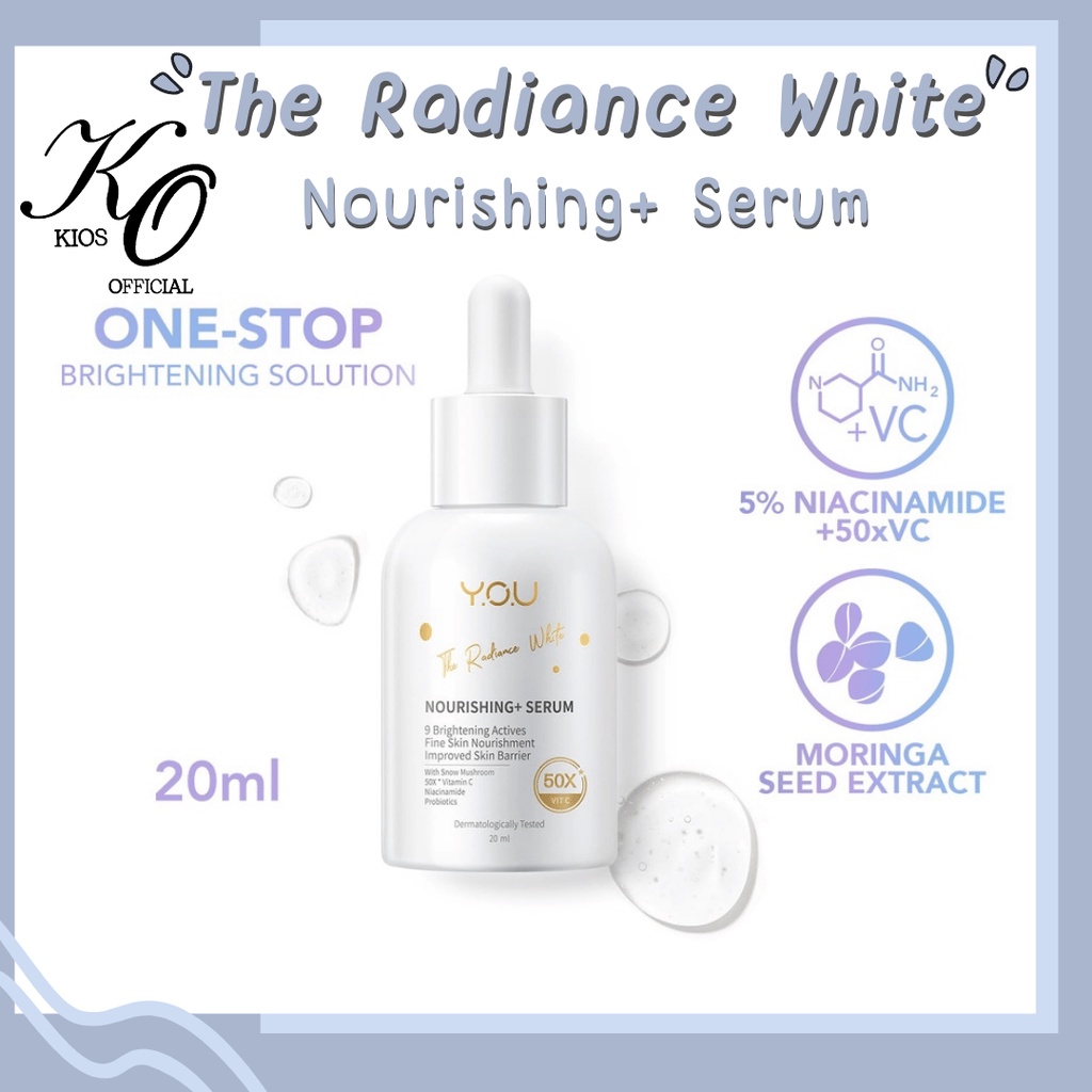 Kosmetik You The Radiance White Nourishing+ Serum / Serum Wajah 20ml