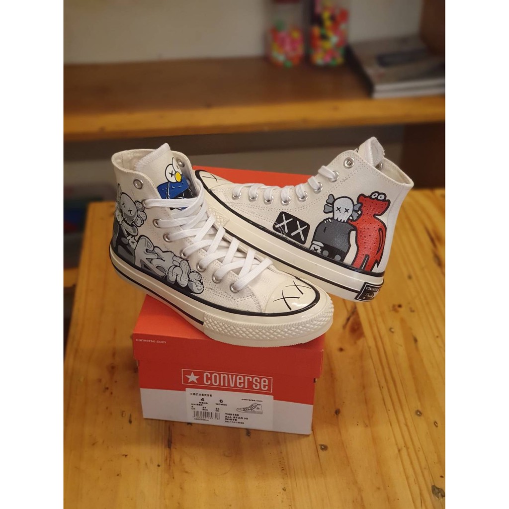 Converse X Kaws HIGH white