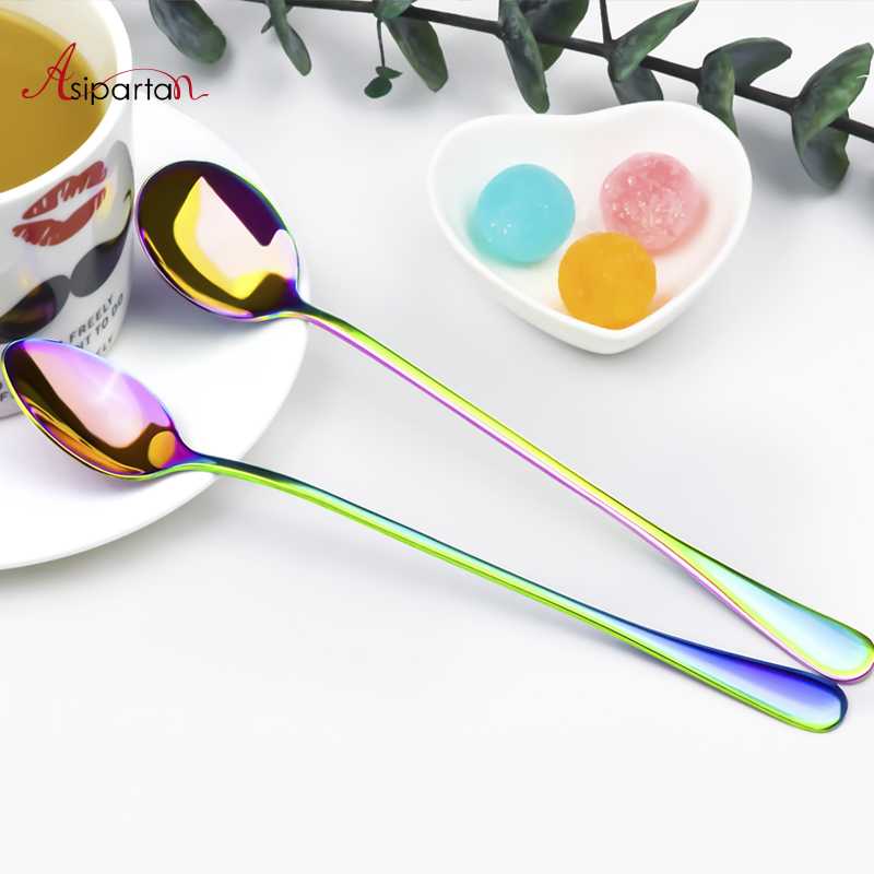 TD - DPR Asipartan Sendok Teh Kopi Rainbow Spoon Tea Coffee Time - A014