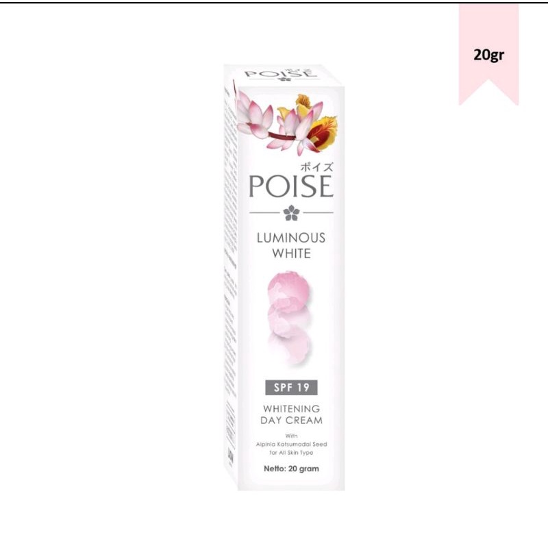 Poise Day Cream Luminous White Tube 20gr