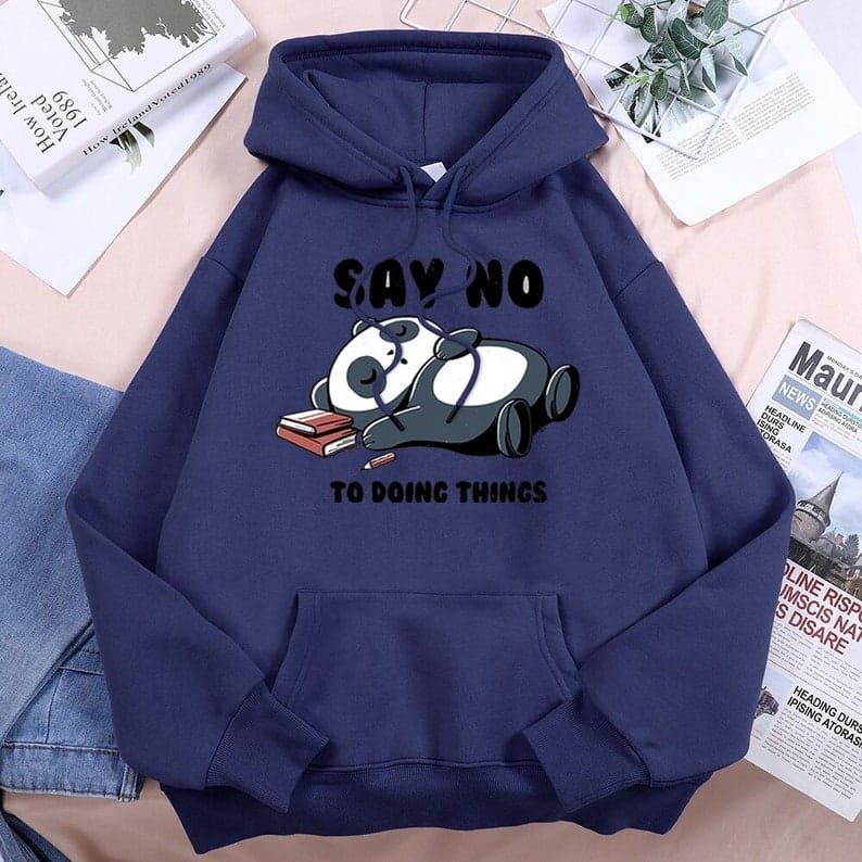 Sweater Hoodie Say No || Jumper hoodie Say No M-XL ( Pria &amp; Wanita )