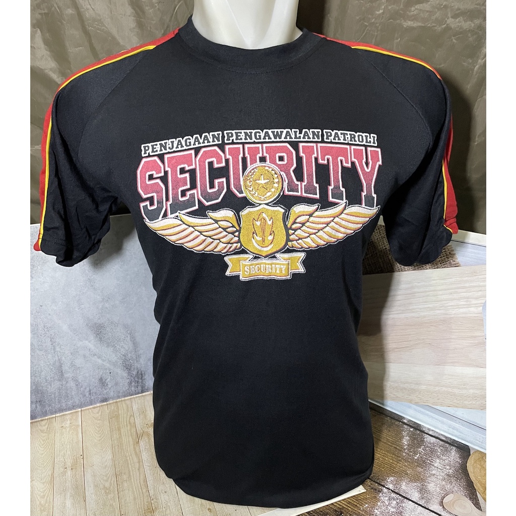 Kaos Raglan Satpam Wing | Kaos Satpam | Kaos Security | Kaos Tiping Satpam
