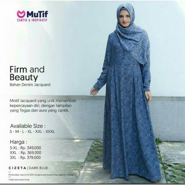 Gamis denim Cizeta by Mutif