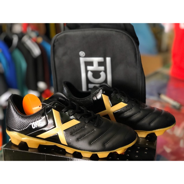 Sepatu Bola X Munich One Black *Free tas sepatu