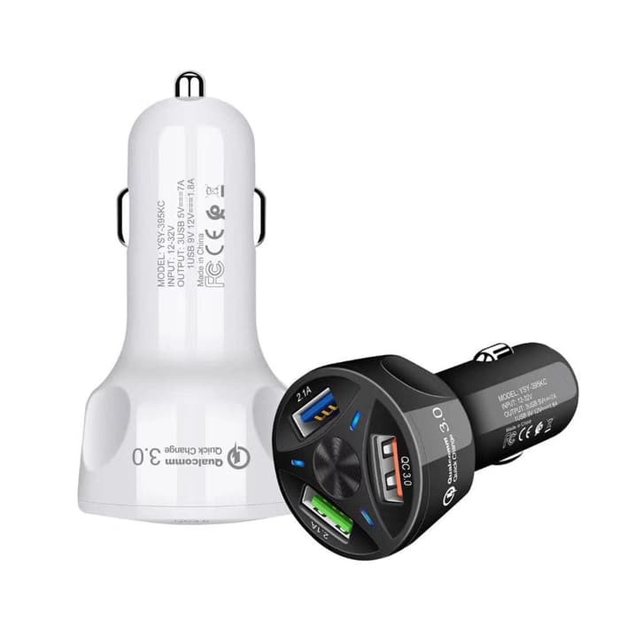 Car Charger 3 USB Ports 7A Quick Charge QC 3.0 Casan mobil YSY-395KC