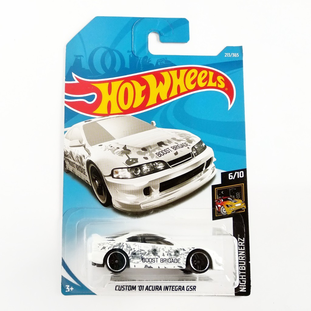 Hot Wheels Custom 01 Acura Integra GSR Putih Nightburnerz Hotwheels