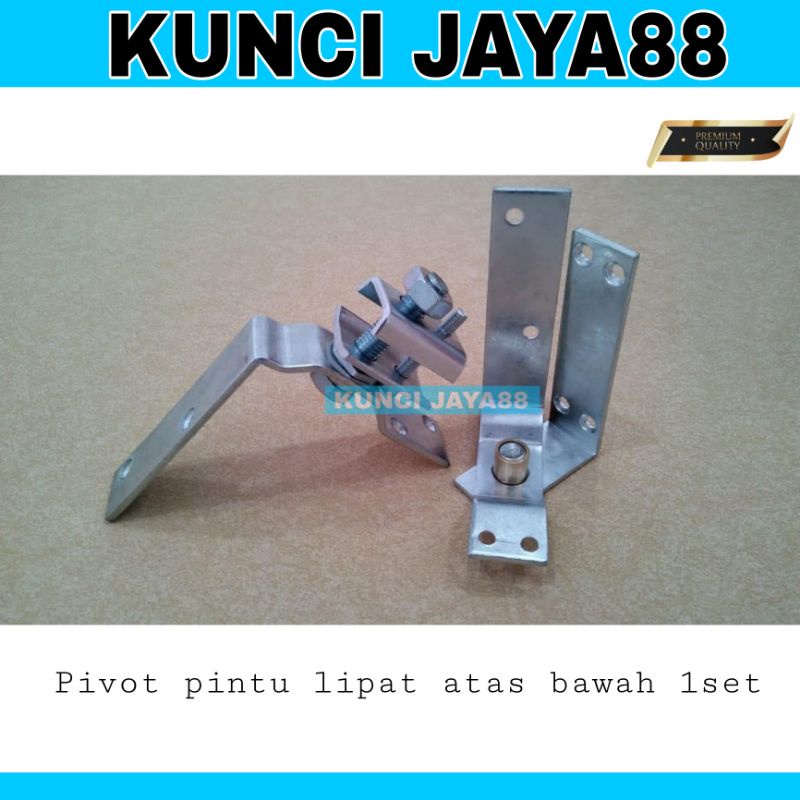pivot pintu lipat atas bawah 1set engsel pintu lipat pegangan pintu lipat