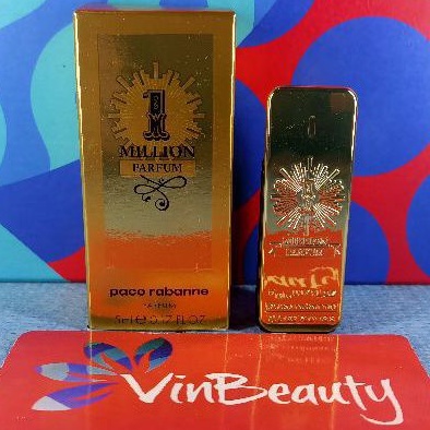 Miniatur Parfum OriginaL Paco Rabanne 1 Million Parfum 5 ml For Men Murah