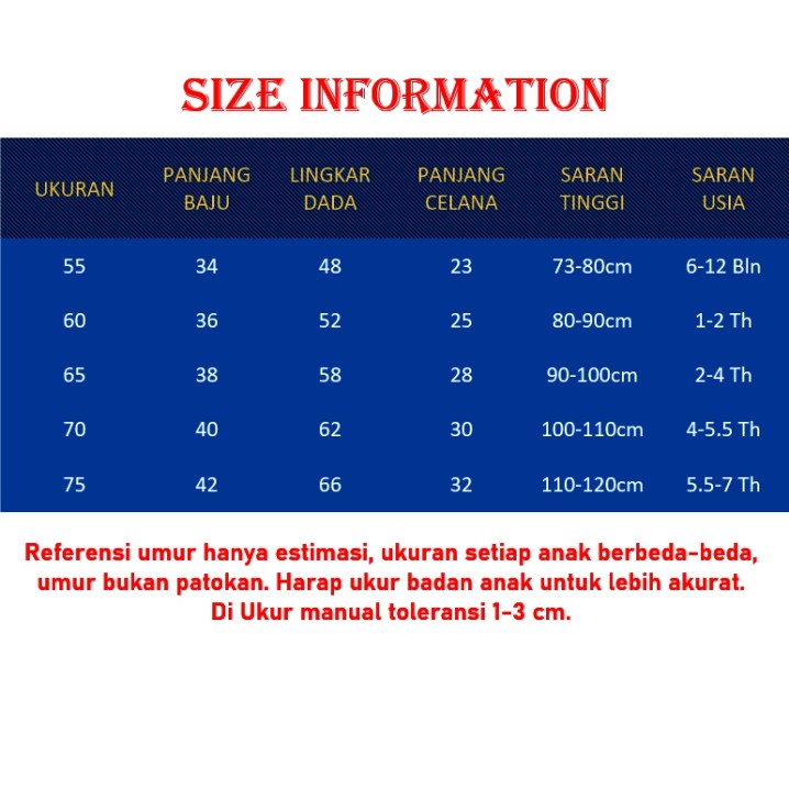 Setelan Singlet Anak Usia 8 bln s.d 7 Thn