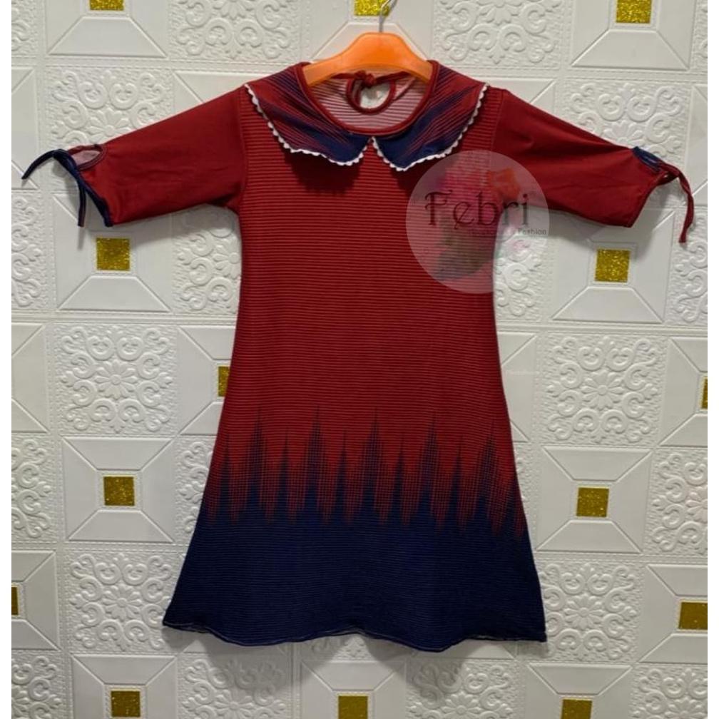Dress Anak Perempuan Usia 3- 10 Tahun Dress Anak Viral Turun Naik Gamis Krinkle Uragiri Anak Perempu