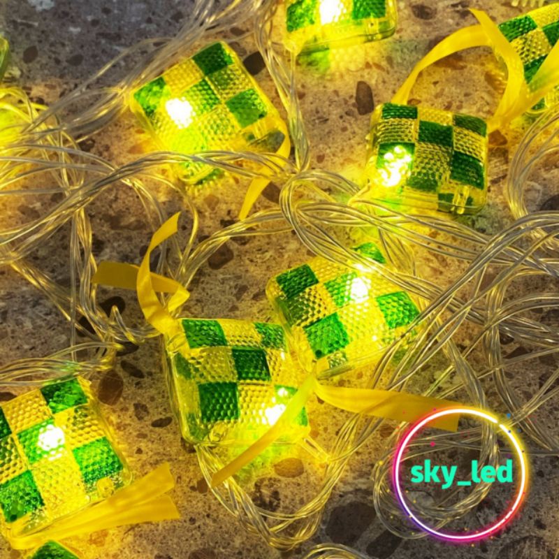 Lampu hias lebaran lampu hias bentuk ketupat LAMPU NATAL