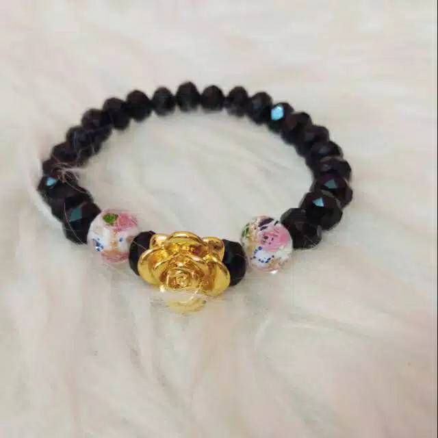 Gelang Manik Kristal Lampwork