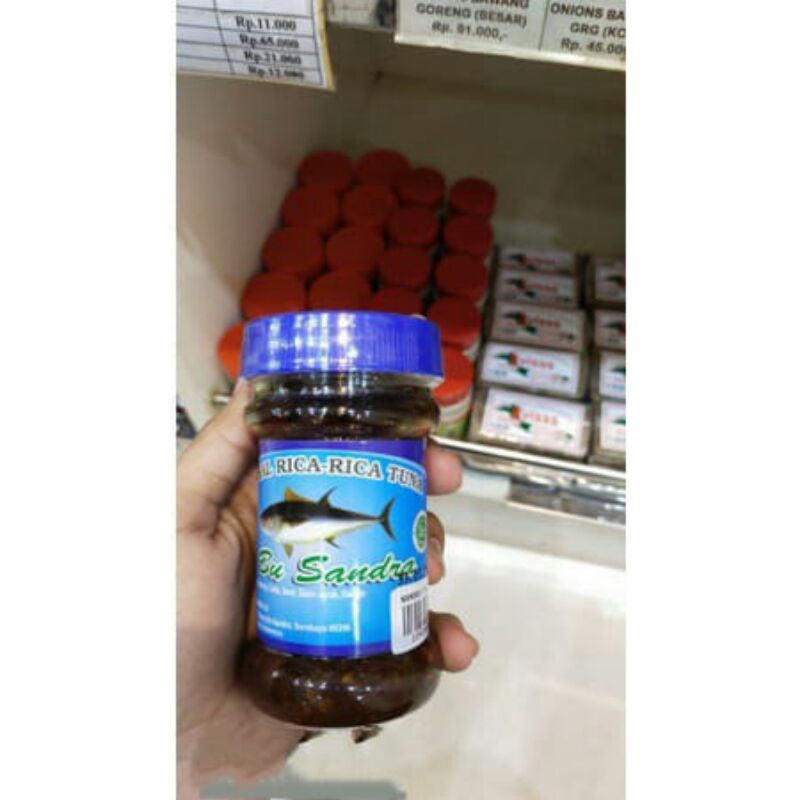 

sambal rica rica ikan tuna bu sandra khas lampung, netto 150 gram