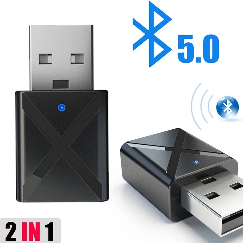 Wireless USB Bluetooth 5.0 Receiver BT600 untuk ampli LVPIN dan Amplifier Lainya tidak Dengung Suara Jernih 2 in 1