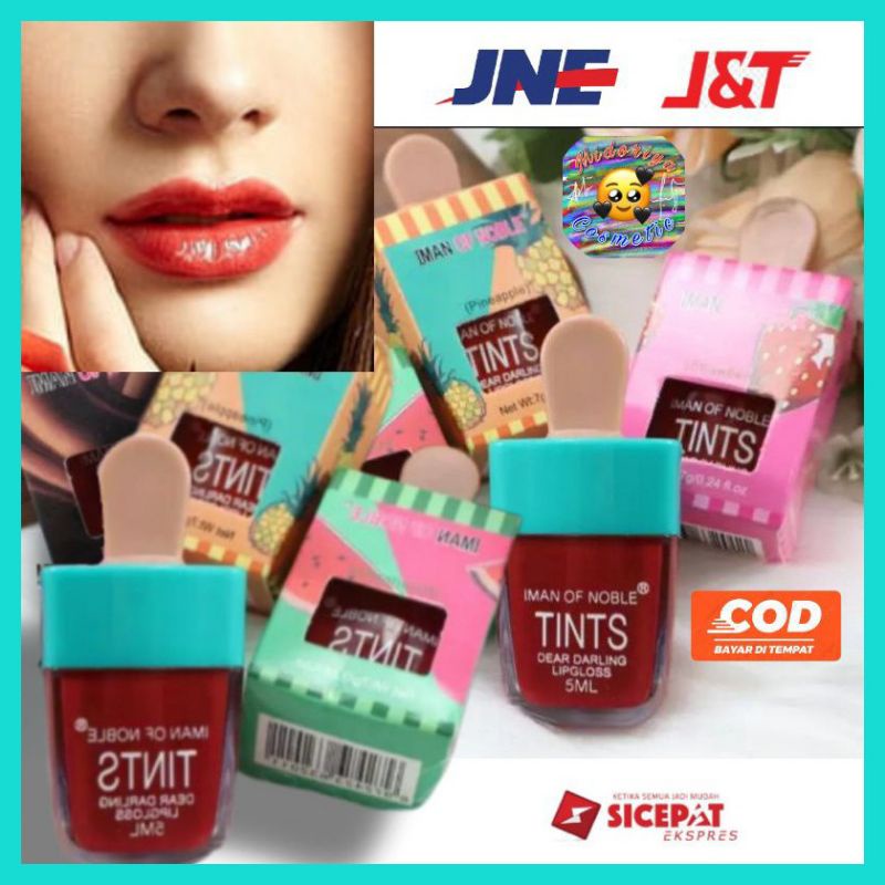 LIPCREAM LIPSTIK LIPTINT LIPGLOSS LIPSTICK LIPSTIN DEAR DARLING ICE CREAM IMAN OF NOBLE / LIPEN MATT