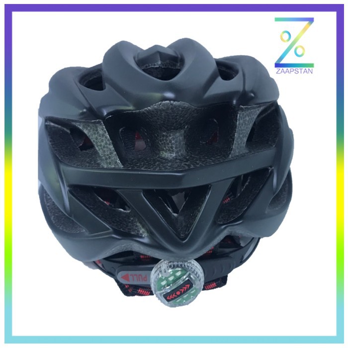 TaffSPORT Helm Sepeda EPS PVC Shell dengan Lampu Backlight - 1105 - Bl