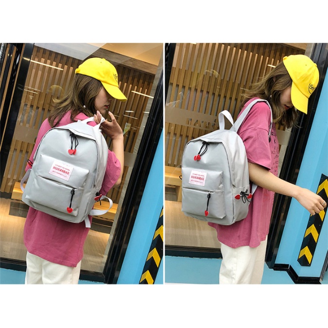 Twenty Bag - Tas Ransel Sekolah Anak Wanita Dan Pria Untuk Anak PAUD TK SD SMP Terbaru 2021 Kekinian Motif Carakter KAMURAN LOVE Korean Sytle Multifungsi Bahan Canvas