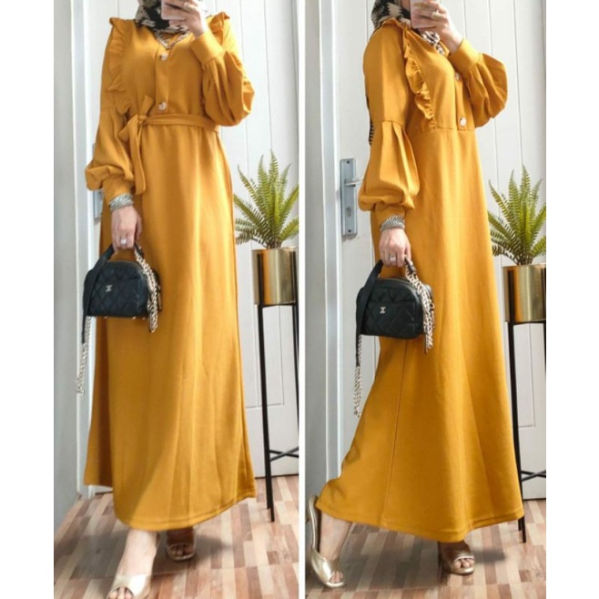 Amira Maxy, GAMIS/MAXI DRESS WANITA MUSLIM CANTIK FIT TO XXL LD 104-120 TERMURAH CANTIK KEKINIAN