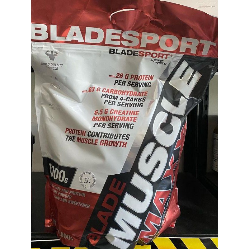 Blade Musclemaxx Muscle Maxx 7000 Gram (15Lbs) Gainer BPOM Halal