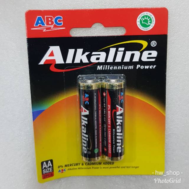 Baterai ABC Alkaline AA Original . Baterai ABC alkaline A2 Original