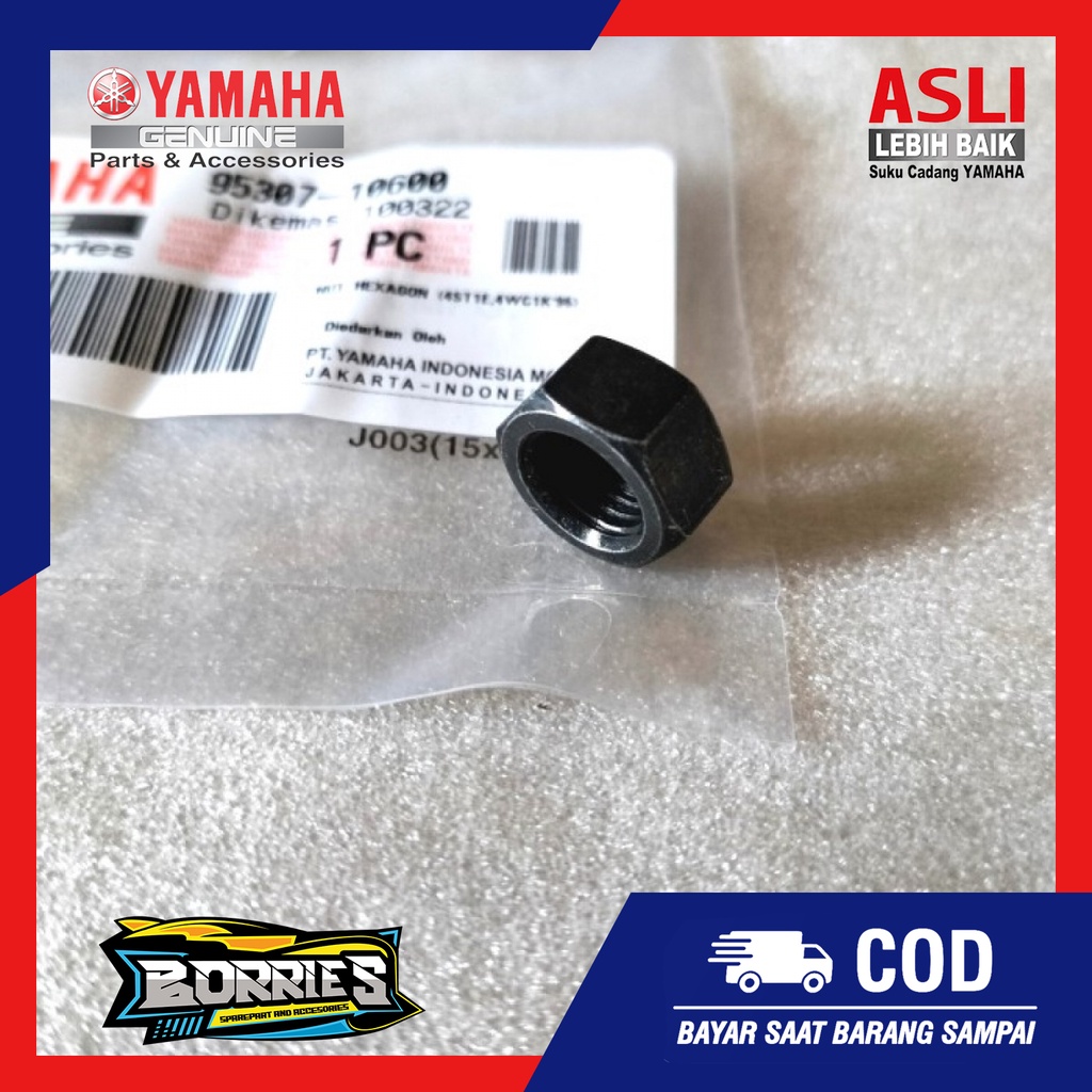 Mur Nut Atas Shock Belakang Mio Sporty Old New Smile Soul Fino Karbu 95307-10600